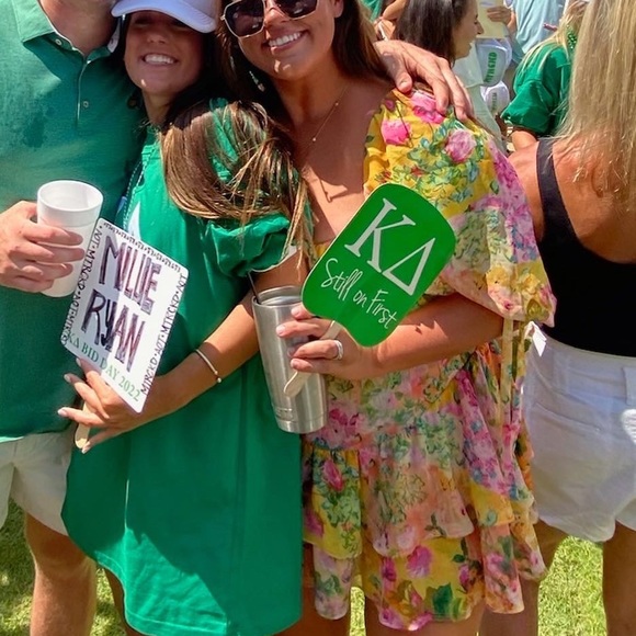 For Love & Lemons Nina mini dress in yellow floral - Picture 4 of 4